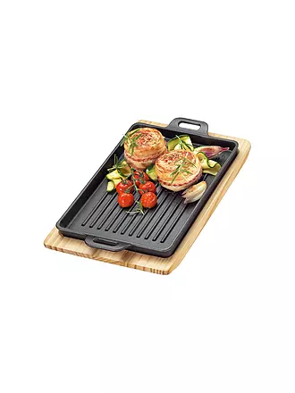 KÜCHENPROFI | Griglia/Piatto da portata 32x22 cm Ghisa/Nero | 